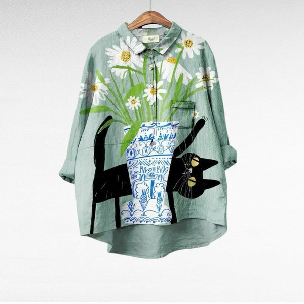 Alice | Elegante Blusa de Lino para Verano